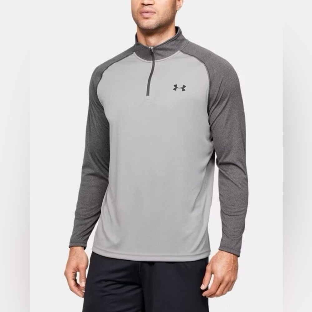 Under Armour Gray Performance Jacket with Quarter-Zip.  Size-Medium